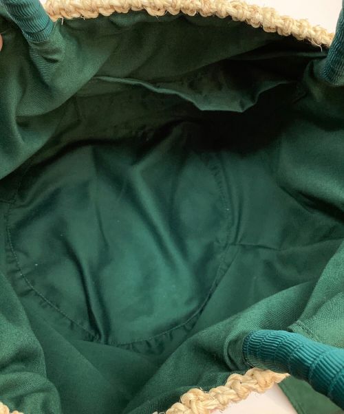 a-jolie（アジョリー）a-jolie (アジョリー) スマイルカゴバッグ グリーンの古着・服飾アイテム