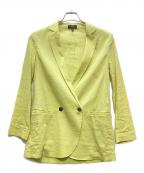 theoryセオリー）の古着「リネンテーラードジャケット」｜ライムグリーン