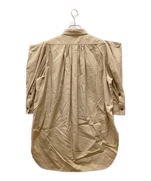 HYKE（ハイク）HYKE (ハイク) C/H MILITARY SHIRT ベージュ サイズ:１　SMALLの古着・服飾アイテム