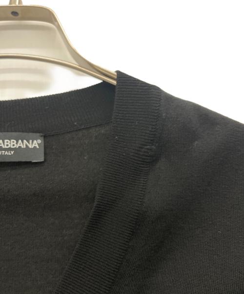 DOLCE & GABBANA（ドルチェ＆ガッバーナ）DOLCE & GABBANA (ドルチェ＆ガッバーナ) Vネックニット ブラック サイズ:44の古着・服飾アイテム