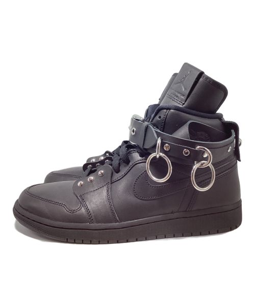 NIKE（ナイキ）NIKE (ナイキ) COMME des GARCONS HOMME PLUS (コムデギャルソンオムプリュス) AIR JORDAN 1 HI STRAP SP-C(エアジョーダンワンハイストラップSP-C) ブラック サイズ:27の古着・服飾アイテム