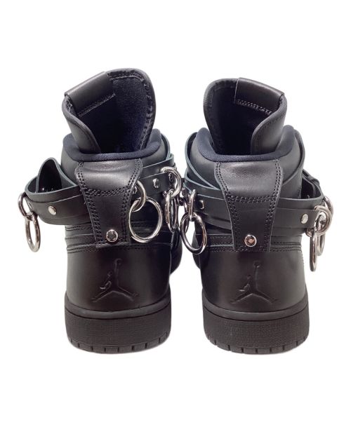NIKE（ナイキ）NIKE (ナイキ) COMME des GARCONS HOMME PLUS (コムデギャルソンオムプリュス) AIR JORDAN 1 HI STRAP SP-C(エアジョーダンワンハイストラップSP-C) ブラック サイズ:27の古着・服飾アイテム