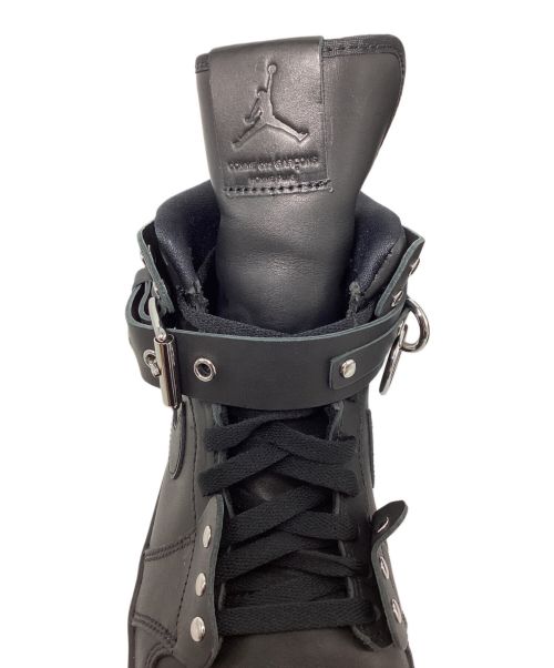 NIKE（ナイキ）NIKE (ナイキ) COMME des GARCONS HOMME PLUS (コムデギャルソンオムプリュス) AIR JORDAN 1 HI STRAP SP-C(エアジョーダンワンハイストラップSP-C) ブラック サイズ:27の古着・服飾アイテム
