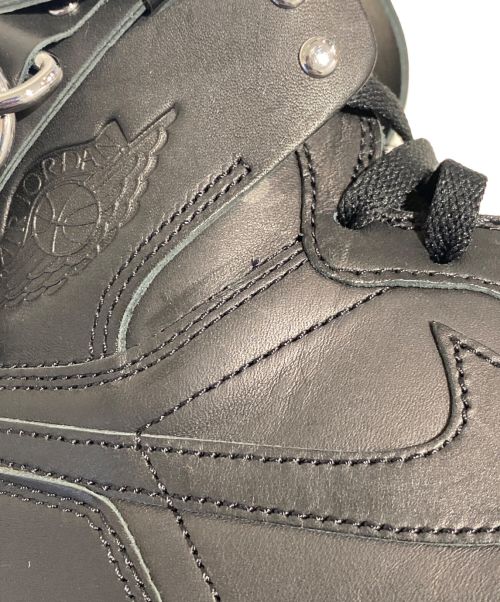 NIKE（ナイキ）NIKE (ナイキ) COMME des GARCONS HOMME PLUS (コムデギャルソンオムプリュス) AIR JORDAN 1 HI STRAP SP-C(エアジョーダンワンハイストラップSP-C) ブラック サイズ:27の古着・服飾アイテム