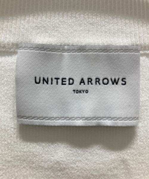 UNITED ARROWS（ユナイテッドアローズ）UNITED ARROWS (ユナイテッドアローズ) COMFY コンパクト クルーネック ニット ホワイト サイズ:表記サイズ無しの古着・服飾アイテム