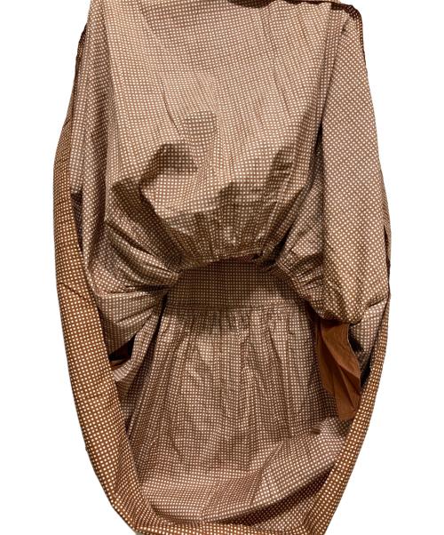 Max Mara WEEK END LINE（マックスマーラ ウイークエンドライン）Max Mara WEEK END LINE (マックスマーラ ウイークエンドライン) チェックプリントパフスリーブワンピース ブラウン サイズ:38の古着・服飾アイテム