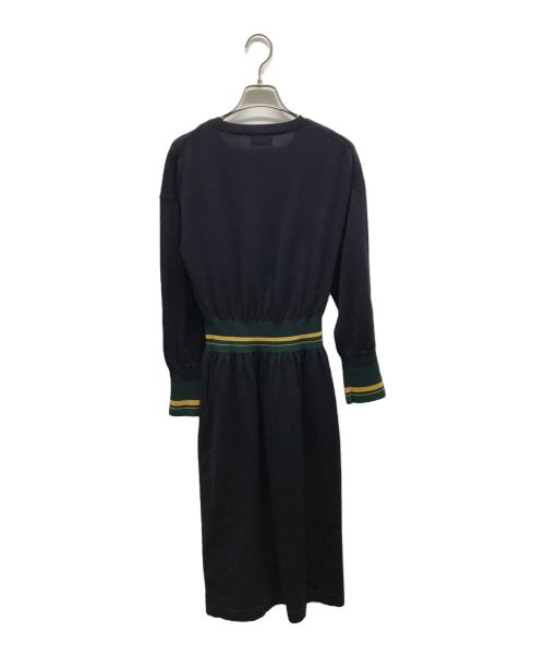 Coohem（コーヘン）Coohem (コーヘン) ファインウールテックニットワンピース ネイビー サイズ:Mの古着・服飾アイテム