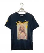 Hysteric Glamour×PLAY BOYヒステリックグラマー×プレイボーイ）の古着「ASHLEY SMITH プリント Tシャツ」｜ブラック
