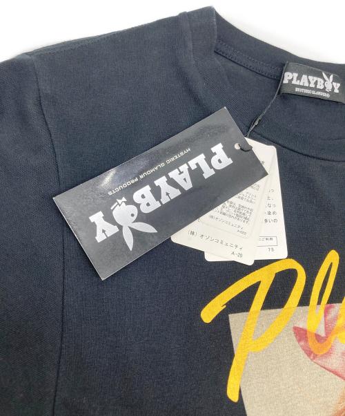 Hysteric Glamour（ヒステリックグラマー）Hysteric Glamour (ヒステリックグラマー) PLAY BOY (プレイボーイ) ASHLEY SMITH プリント Tシャツ ブラック サイズ:Sの古着・服飾アイテム