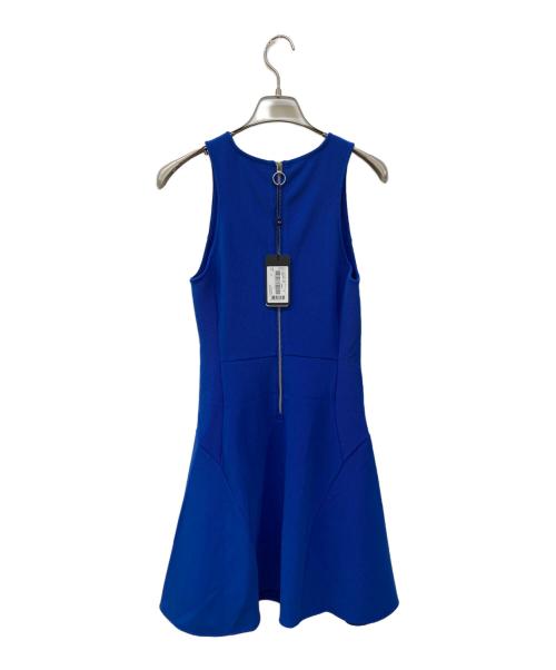 ARMANI EXCHANGE（アルマーニ エクスチェンジ）ARMANI EXCHANGE (アルマーニ エクスチェンジ) バックリングジップノースリーブストレッチワンピース ブルー サイズ:S 未使用品の古着・服飾アイテム