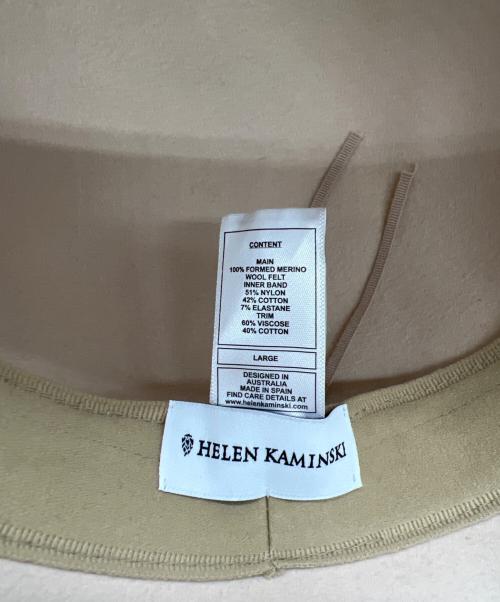 HELEN KAMINSKI（ヘレンカミンスキー）HELEN KAMINSKI (ヘレンカミンスキー) フェルトハット Ecru/Snad サイズ:Lの古着・服飾アイテム