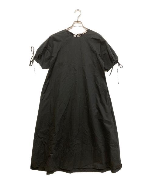 YORI（ヨリ）YORI (ヨリ) コットンパフスリーブワンピース ブラック サイズ:SIZE 36の古着・服飾アイテム