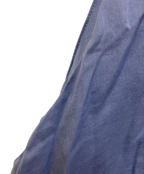 mizuiro-ind（ミズイロインド）mizuiro-ind (ミズイロインド) コットンダブルヘムラインN/Sワンピース ライトブルー サイズ:表記なしの古着・服飾アイテム