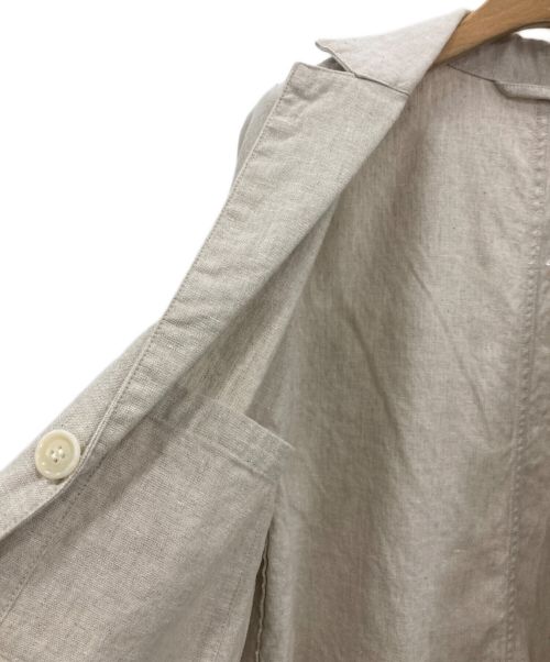 UPCYCLELINO（アップサイクルリノ）UPCYCLELINO (アップサイクルリノ) WIFE&HUSBAND アトリエコート ナチュラル サイズ:1の古着・服飾アイテム