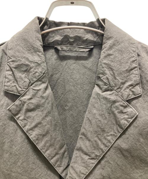 nestrobe confect（ネストローブ コンフェクト）nestrobe confect (ネストローブ コンフェクト) スーピマコットンテーラードジャケット ダークグレー サイズ:3の古着・服飾アイテム