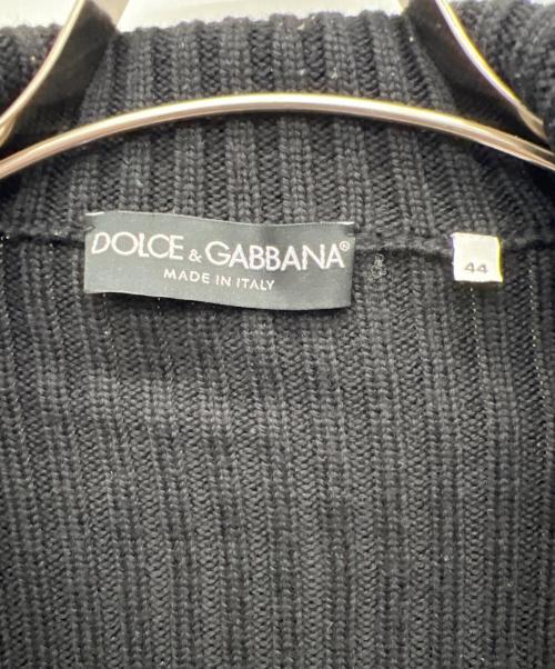 DOLCE & GABBANA（ドルチェ＆ガッバーナ）DOLCE & GABBANA (ドルチェ＆ガッバーナ) ドライバーズニット ブラック サイズ:44の古着・服飾アイテム