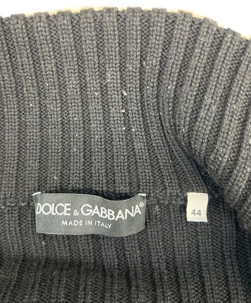 DOLCE & GABBANA（ドルチェ＆ガッバーナ）DOLCE & GABBANA (ドルチェ＆ガッバーナ) ドライバーズニット ブラック サイズ:44の古着・服飾アイテム