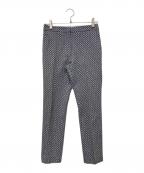 TOMORROW LANDトゥモローランド）の古着「サークルドットストレッチミディシガレットパンツ」｜ブルー