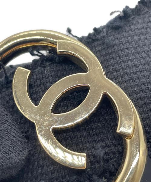 CHANEL（シャネル）CHANEL (シャネル) ハートモチーフキャンバスサンダル ブラック サイズ:38Cの古着・服飾アイテム