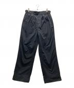 MARGARET HOWELL×FRED PERRYマーガレットハウエル×フレッドペリー）の古着「コットンパンツ」｜ブラック