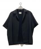 UNITED ARROWS & SONS×尾花大輔ユナイテッドアローズ アンド サンズ×オバナダイスケ）の古着「PE OPEN SHIRT」｜ブラック