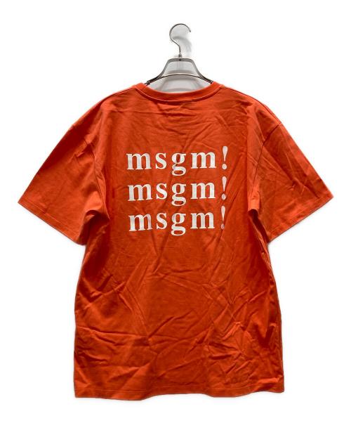 MSGM（エムエスジーエム）MSGM (エムエスジーエム) Tシャツ オレンジ サイズ:Lの古着・服飾アイテム