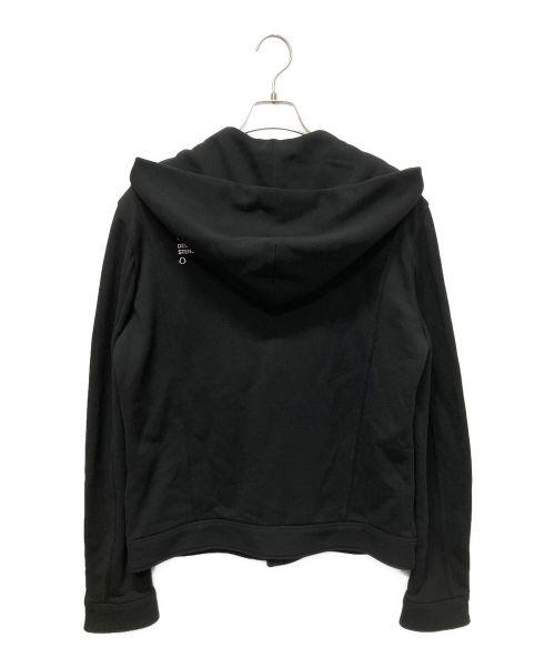 MONCLER（モンクレール）MONCLER (モンクレール) FRAGMENT DESIGN (フラグメントデザイン) Lewis Leathers (ルイスレザース) トリプルコラボスウェットライダースブルゾン ブラック サイズ:Lの古着・服飾アイテム