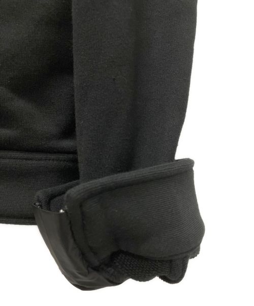 MONCLER（モンクレール）MONCLER (モンクレール) FRAGMENT DESIGN (フラグメントデザイン) Lewis Leathers (ルイスレザース) トリプルコラボスウェットライダースブルゾン ブラック サイズ:Lの古着・服飾アイテム