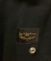 中古・古着 MONCLER (モンクレール) FRAGMENT DESIGN (フラグメントデザイン) Lewis Leathers (ルイスレザース) トリプルコラボスウェットライダースブルゾン ブラック サイズ:L：70000円