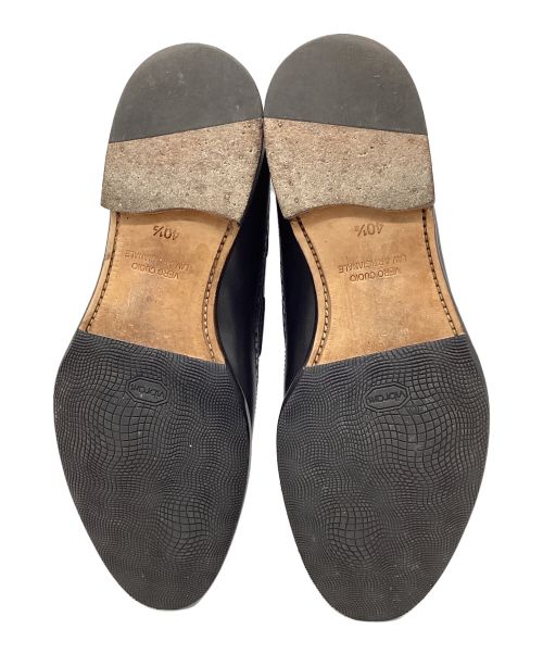 POLPETTA（ポルペッタ）POLPETTA (ポルペッタ) ウィングチップレザータッセルローファー ブラック サイズ:40.5の古着・服飾アイテム