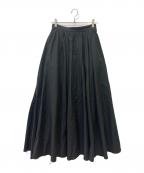 CLANEクラネ）の古着「ボリュームマキシ スカート」｜ブラック