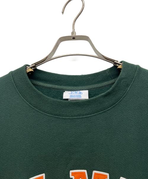 Champion REVERSE WEAVE（チャンピオン リバース ウィーブ）Champion REVERSE WEAVE (チャンピオン リバース ウィーブ) MoMA (モマ) クルーネックスウェット グリーン サイズ:2XLの古着・服飾アイテム