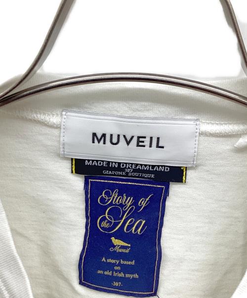 MUVEIL（ミュベール）MUVEIL (ミュベール) アザラシモチーフTシャツ ホワイト サイズ:38の古着・服飾アイテム