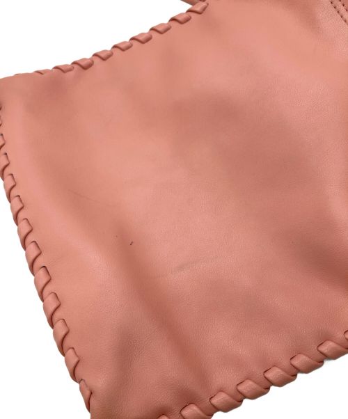 VASIC（ヴァジック）VASIC (ヴァジック) レザーバッグ ピンクの古着・服飾アイテム