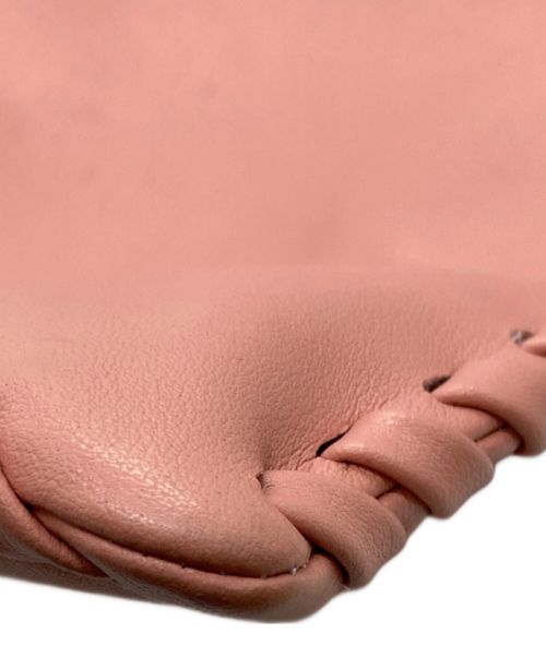 VASIC（ヴァジック）VASIC (ヴァジック) レザーバッグ ピンクの古着・服飾アイテム