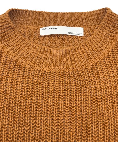 L'appartement（アパルトモン）L'appartement (アパルトモン) LINEN BOYS KNIT オレンジ サイズ:-の古着・服飾アイテム