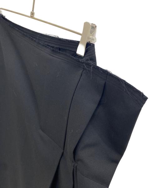 Y's（ワイズ）Y's (ワイズ) ウールタックスカート ブラック サイズ:33の古着・服飾アイテム