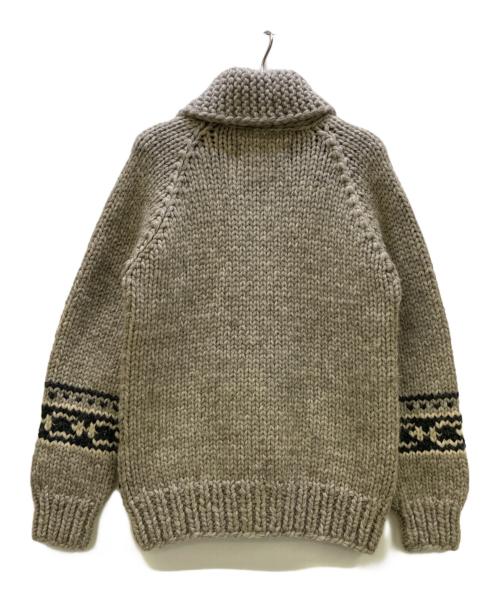 EDIT&CO（エディットアンドコー）Edit&Co (エディットアンドコー) カウチンニットカーディガンLily Zip Up Sweater Tricolor  ベージュ サイズ:不明の古着・服飾アイテム