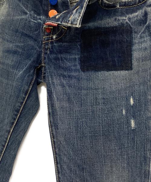 DSQUARED2（ディースクエアード）DSQUARED2 (ディースクエアード) ダメージデニムパンツ インディゴ サイズ:44の古着・服飾アイテム