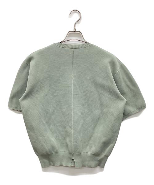 6(ROKU) BEAUTY&YOUTH（ロク ビューティーアンドユース）6(ROKU) BEAUTY&YOUTH (ロク ビューティーアンドユース) MILANO RIB SHORT SLEEVE KNIT グリーン サイズ:なしの古着・服飾アイテム
