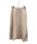 ANAYI（アナイ）の古着「ライトダブルクロスAラインスカート」｜ベージュ