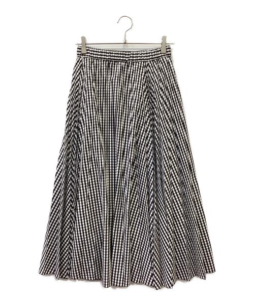 UNITED ARROWS（ユナイテッドアローズ）UNITED ARROWS (ユナイテッドアローズ) C/P ブロードプリーツ スカート ブラック サイズ:36の古着・服飾アイテム