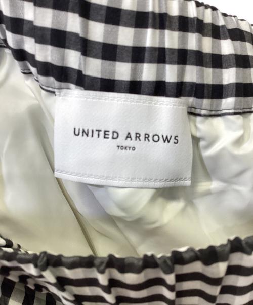 UNITED ARROWS（ユナイテッドアローズ）UNITED ARROWS (ユナイテッドアローズ) C/P ブロードプリーツ スカート ブラック サイズ:36の古着・服飾アイテム