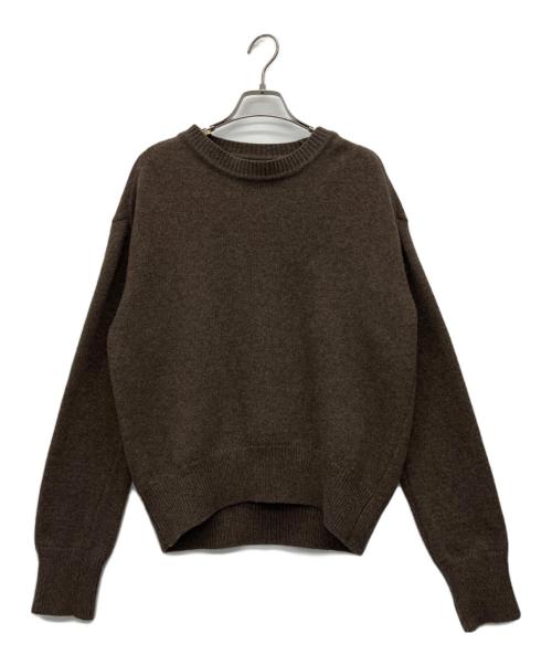 TODAYFUL（トゥデイフル）TODAYFUL (トゥデイフル) Merinowool Crewneck Knit ブラウン サイズ:FREEの古着・服飾アイテム