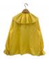 BALLSEY (ボールジィ) コットンシルクサテンラッフルカラーブラウス イエロー サイズ:36：3000円