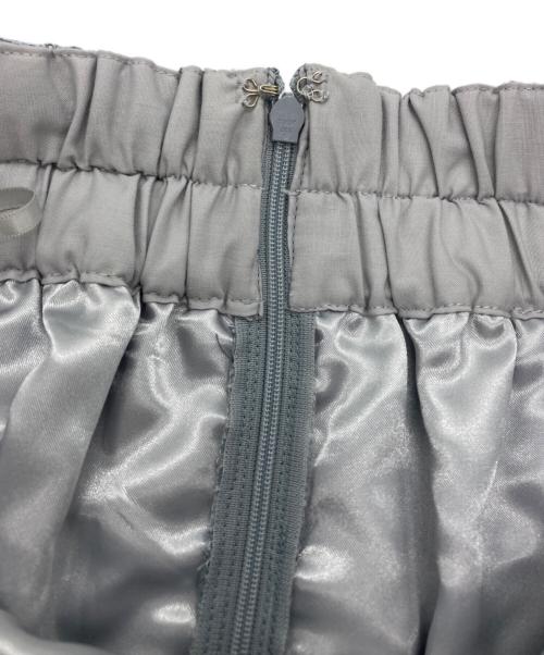 Mystrada（マイストラーダ）Mystrada (マイストラーダ) 切替フレアレーススカート サックスブルー サイズ:SIZE 38の古着・服飾アイテム