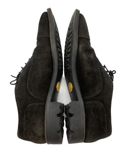 SHETLAND FOX（シェットランドフォックス）SHETLAND FOX (シェットランドフォックス) スエードストレートチップシューズ ブラック サイズ:7の古着・服飾アイテム