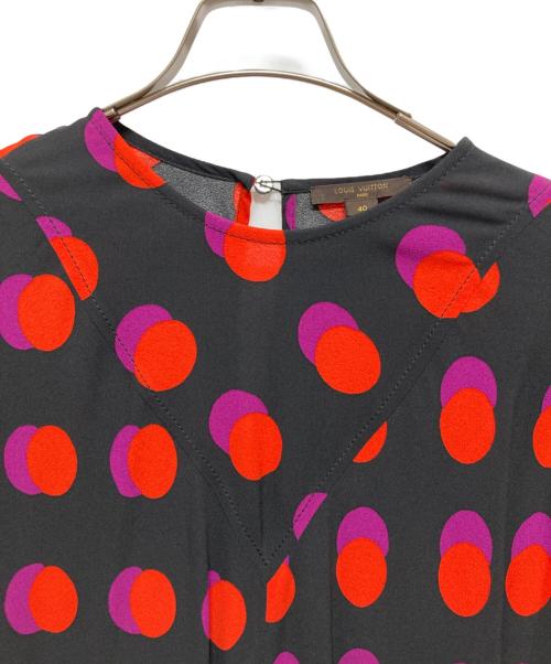 LOUIS VUITTON（ルイ ヴィトン）LOUIS VUITTON (ルイ ヴィトン) ドットワンピース ブラック サイズ:40の古着・服飾アイテム