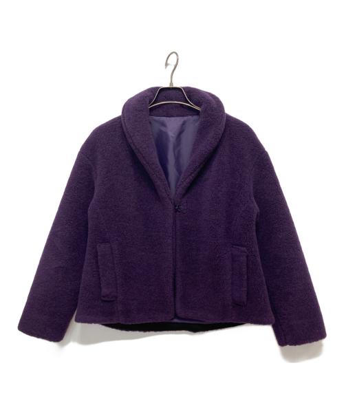 Gabardine K.T（ギャバシンケーティー）Gabardine K.T (ギャバシンケーティー) フリースブルゾン バイオレット サイズ:7の古着・服飾アイテム