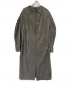 Y'sワイズ）の古着「ロングデニムコート」｜ブラック